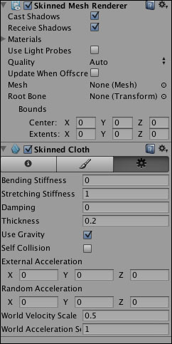 Important points while using the Cloth component