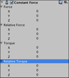 An example of animation using ConstantForce