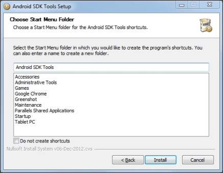 Installing Android SDK