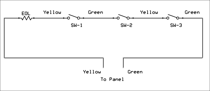 Switch contact wiring