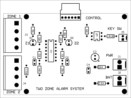 Zone monitor PCB