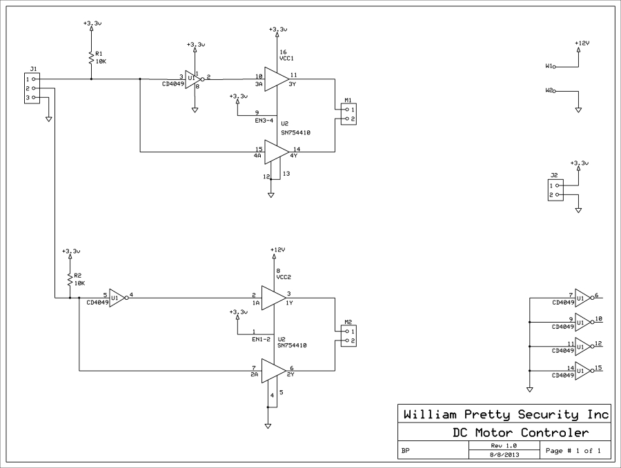 The DC-motor driver