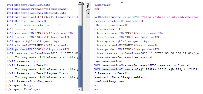 End-to-end demonstration of testing an orchestrated flow