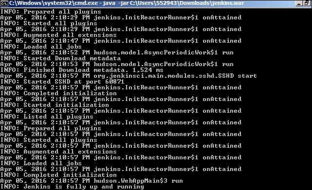 Installing Jenkins on Windows