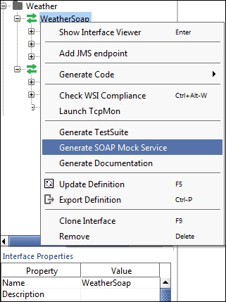 Creating mock services in SoapUI