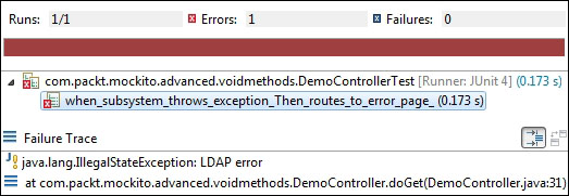 Throwing exceptions from void methods