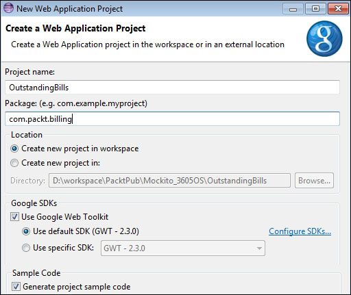 Developing a GWT application using MVP