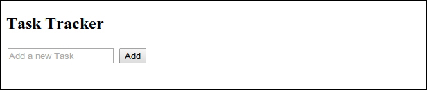 Creating a TaskTracker application