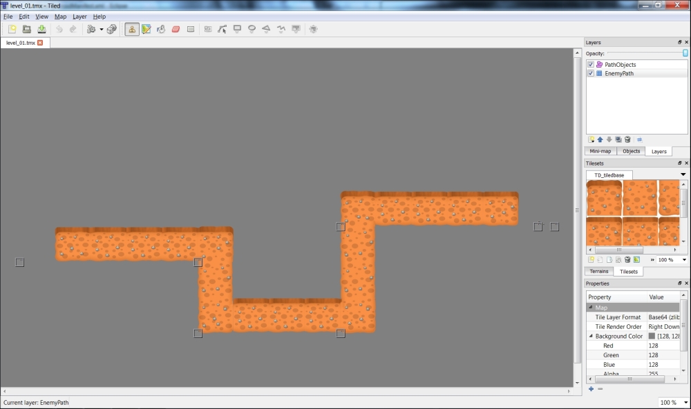 Designing the level in Tiled