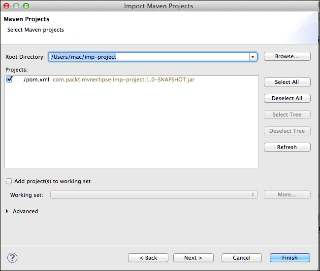 Importing a Maven project