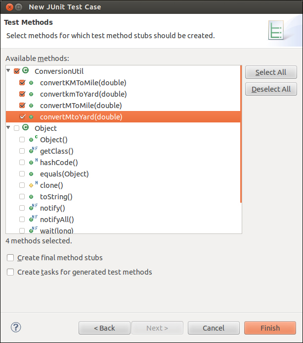 Writing unit tests