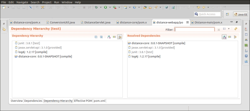 Analyzing project dependencies