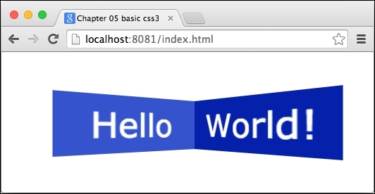 Hello world in 3D