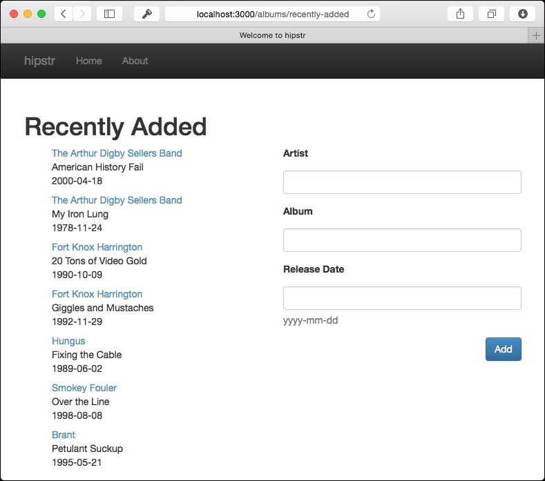 Handling the form POST