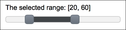 Selecting a range with slider
