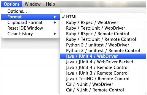 Avoiding Selenium export