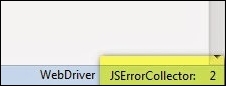 JavaScript error collector