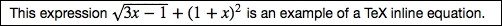 Inserting equations