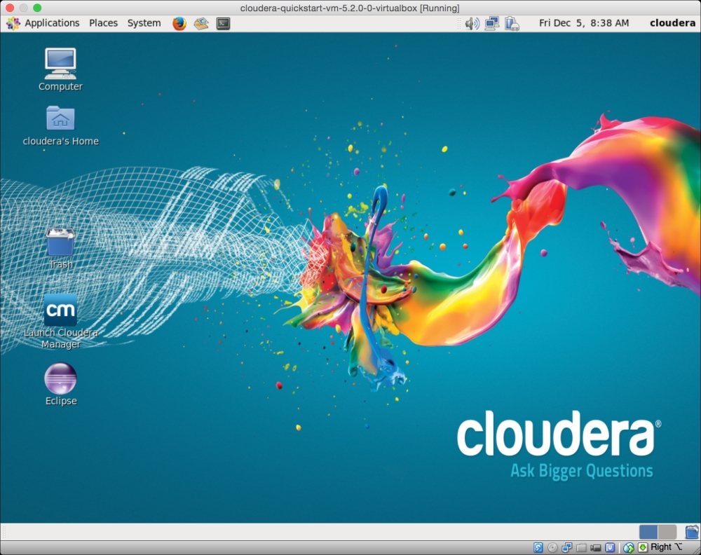 Running Cloudera VM on VirtualBox