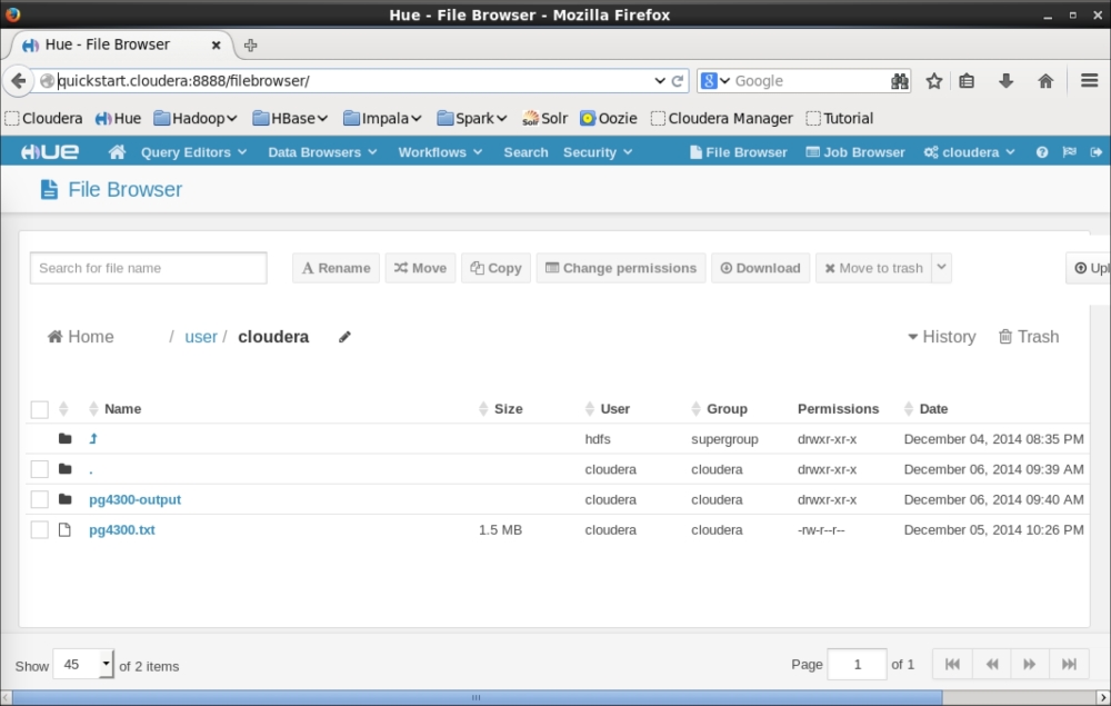 Hue for browsing HDFS