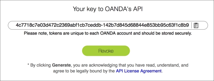 Setting up an OANDA account