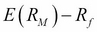 The capital asset pricing model and the security market line