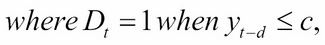 The threshold autoregressive model