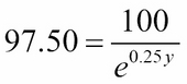 Bootstrapping a yield curve