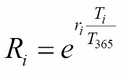 Formulas to calculate the VSTOXX sub-index