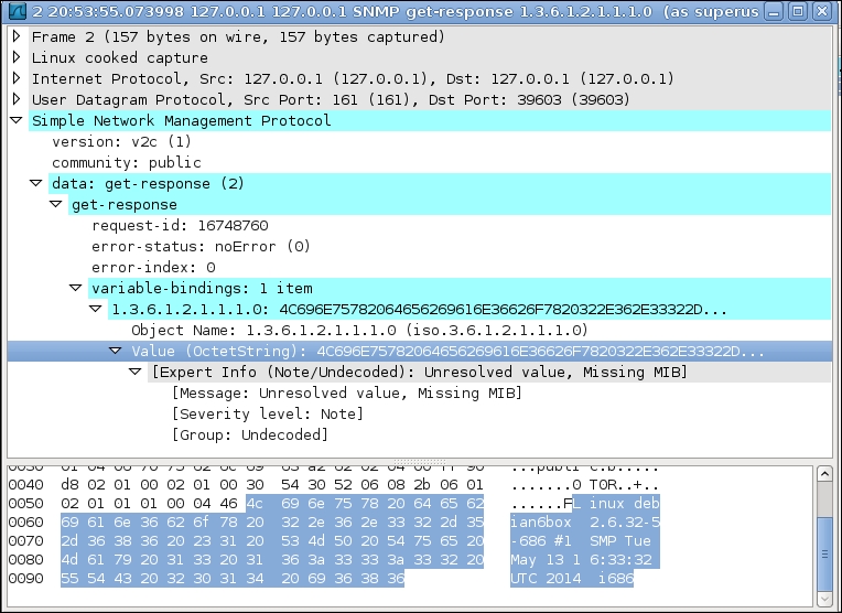 Inspecting SNMP packets