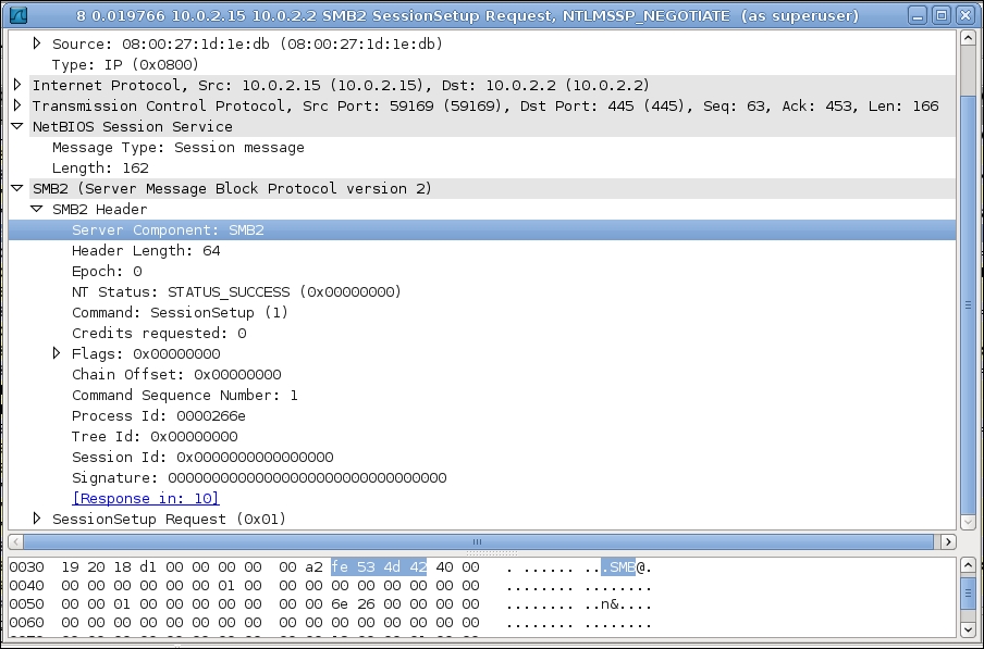 Inspecting SAMBA packets