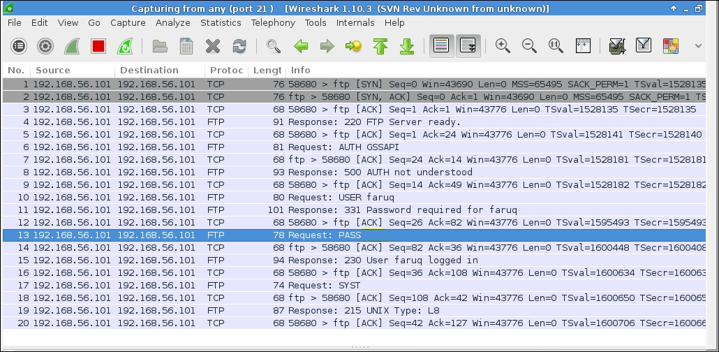 TCP port forwarding