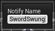 Code to swing the sword