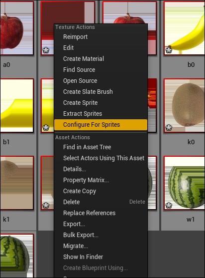 Importing the assets