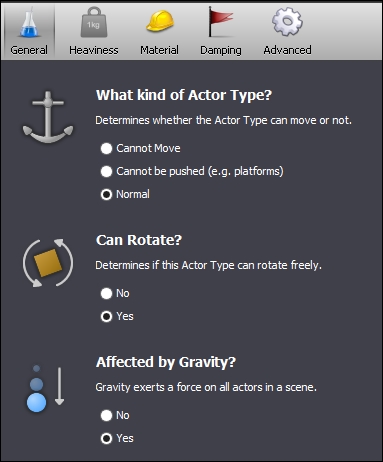 Importing the rock Actor Type