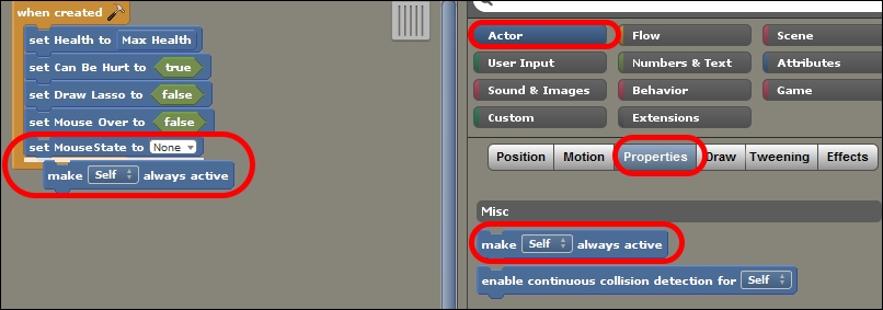 Initializing the variables