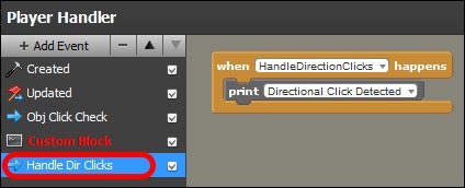 Handling directional clicks