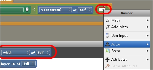 Handling directional clicks