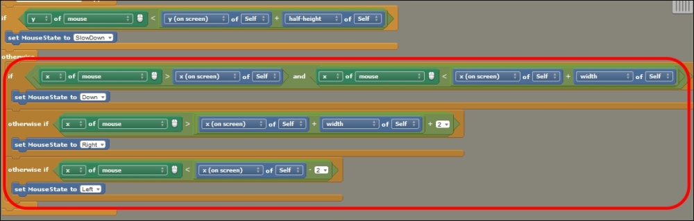 Handling directional clicks