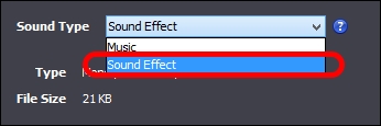 Sound file designation in Stencyl