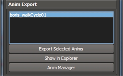 Exporting the animations to the engine