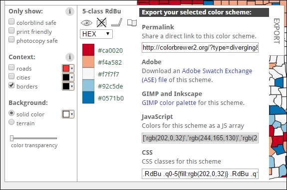 Choosing the right colors for a map