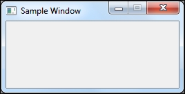 Creating a simple window