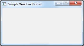 Creating a simple window