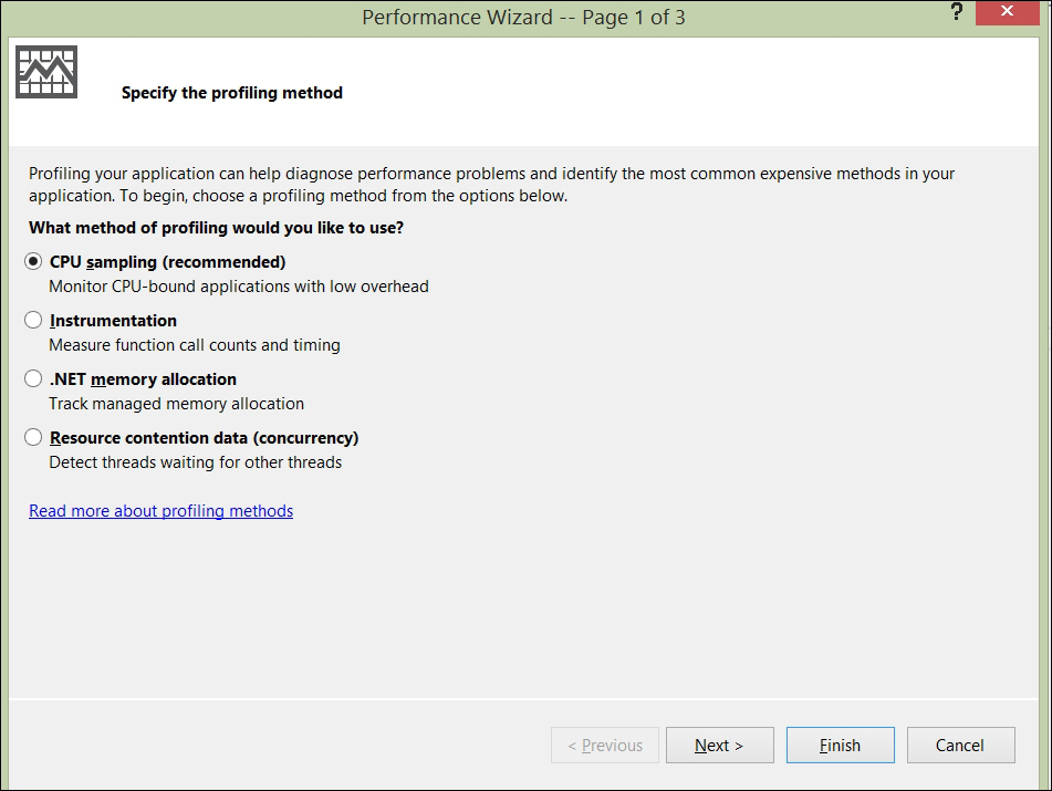 Profiling with Visual Studio