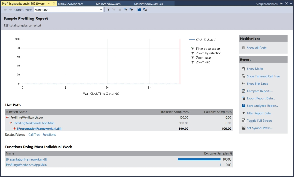 Profiling with Visual Studio