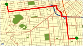 Example routing app