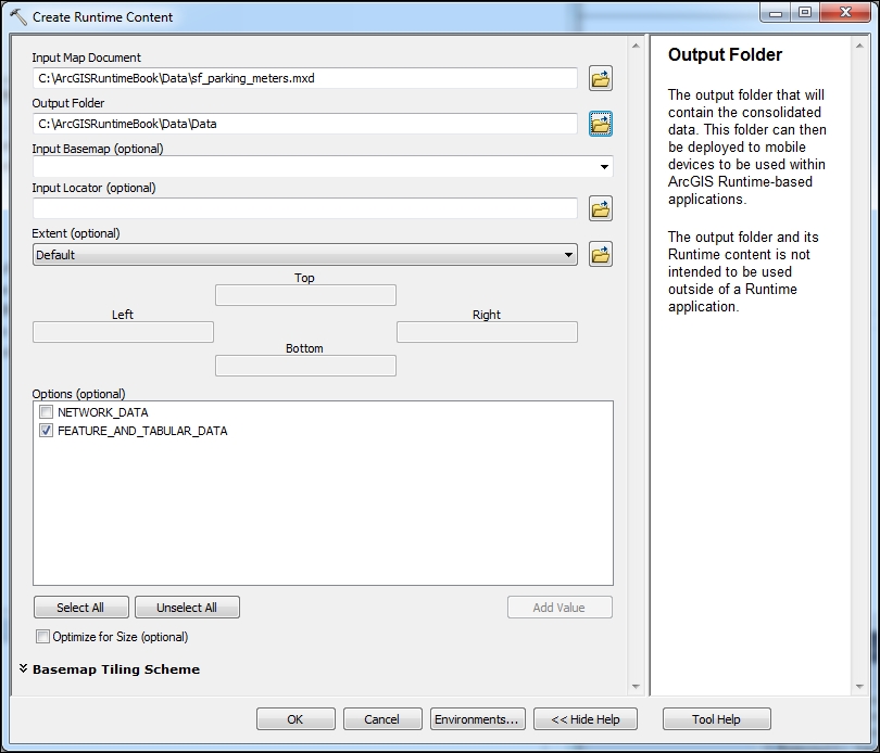 Generating a Runtime geodatabase using a Geoprocessing tool