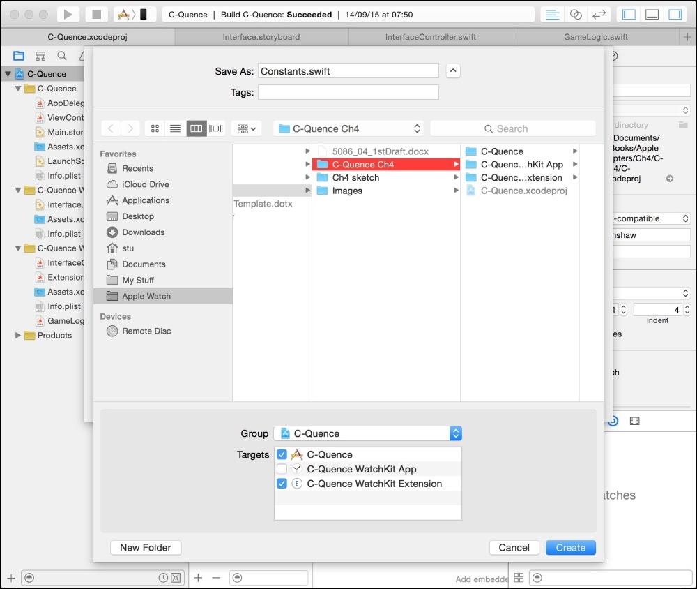 Create a Constants.swift file