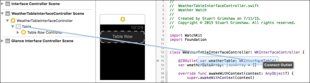 Building the WeatherTable UI